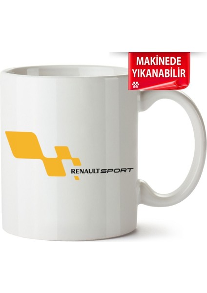 Çakılap Renault Sport Logo Baskıpı Porselen Kupa-Bardak