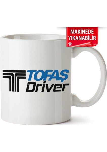 Çakılap Tofaş Driver Baskılı Porselen Kupa Bardak