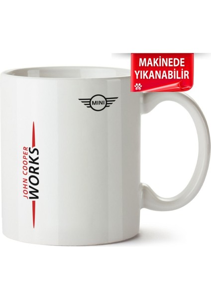 Çakılap Mini John Cooper Works Baskıpı Porselen Kupa Bardak