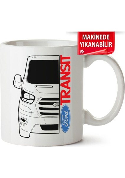 Çakılap Ford Transit Baskılı Porselen Kupa Bardak