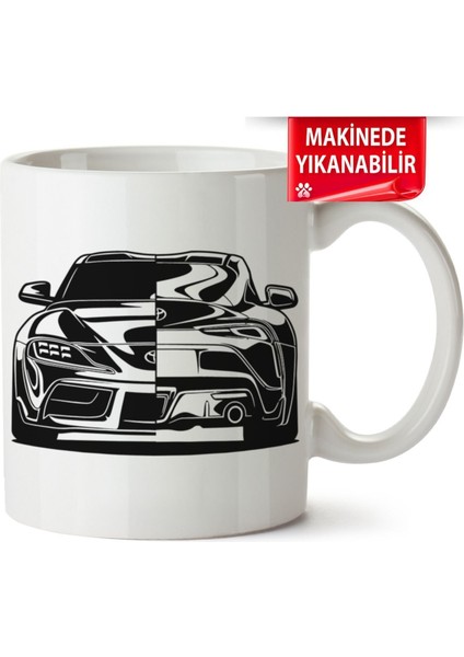 Çakılap Toyota Supra Baskıpı Porselen Kupa Bardak