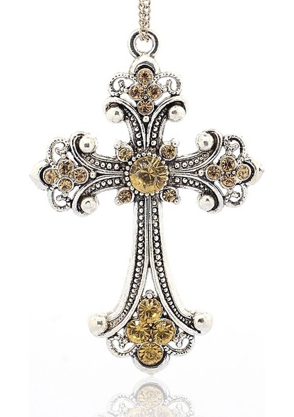 74X50X6MM 2 Adet Antik Gümüş Renk Ton Çapraz Takılar Dini Inanç Alaşım Rhinestone Büyük Kolye Kolye Takı Yapımı Bulguları (Yurt Dışından) fırsatları