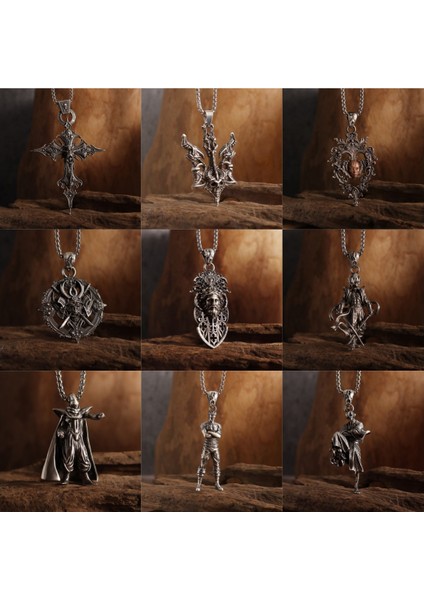 AL19718-GÜMÜŞ Kişilik Vintage Gotik Çarmıha Gerilme Kafatası Çapraz Kolye Kolye Erkekler Için Parti Trendi Punk Takı Hediye (Yurt Dışından) modelleri
