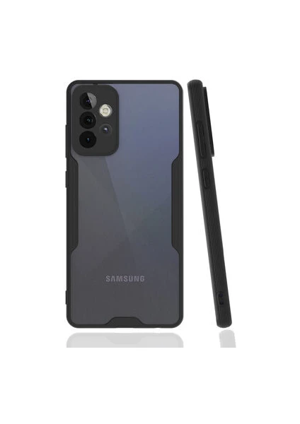 Techno Guru Samsung Galaxy A72 Kamera Korumalı ve Şık Tasarımlı Parfe Premium Silikon Kılıf