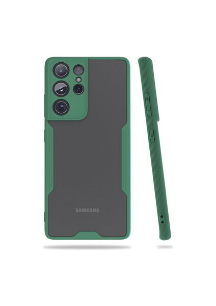 Samsung Galaxy S21 Ultra Kamera Korumalı ve Şık Tasarımlı Parfe Premium Silikon Kılıf
