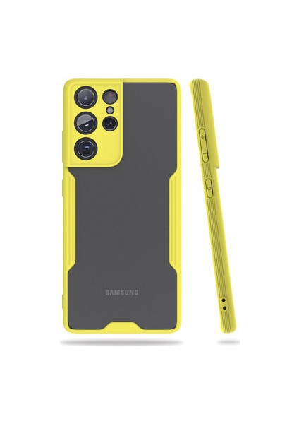 Samsung Galaxy S21 Ultra Kamera Korumalı ve Şık Tasarımlı Parfe Premium Silikon Kılıf