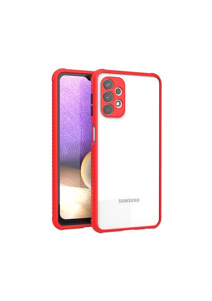 Samsung Galaxy A32 4g Kamera Korumalı ve Şık Tasarımlı Kaff Premium Sert Silikon Kılıf