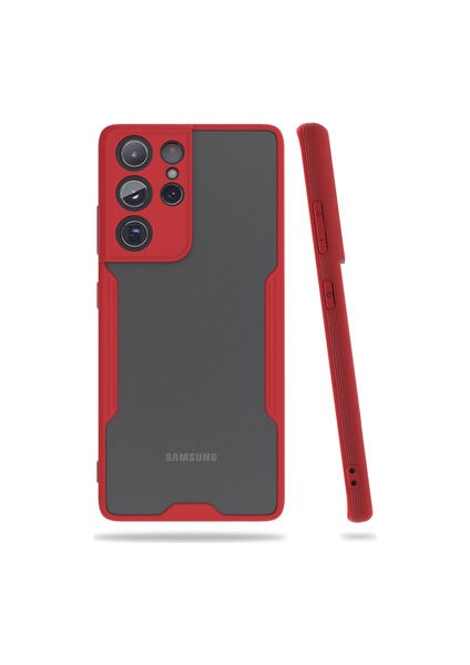 Samsung Galaxy S21 Ultra Kamera Korumalı ve Şık Tasarımlı Parfe Premium Silikon Kılıf