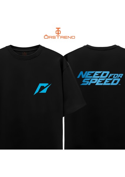 Need For Speed Baskılı Oversize Tişört