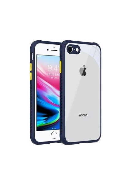 iPhone Se 2020 Kamera Korumalı ve Şık Tasarımlı Kaff Premium Sert Silikon Kılıf