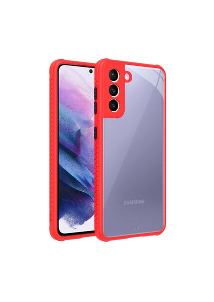Samsung Galaxy S21 Kamera Korumalı ve Şık Tasarımlı Kaff Premium Sert Silikon Kılıf