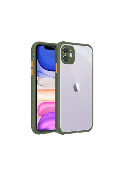 iPhone 11 Kamera Korumalı ve Şık Tasarımlı Kaff Premium Sert Silikon Kılıf
