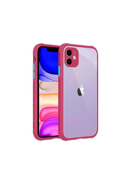 iPhone 11 Kamera Korumalı ve Şık Tasarımlı Kaff Premium Sert Silikon Kılıf