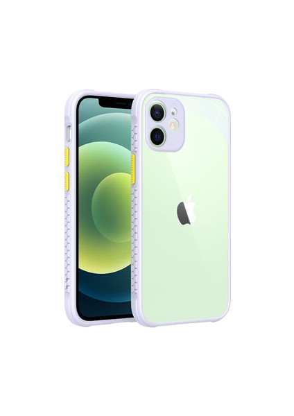 iPhone 12 Kamera Korumalı ve Şık Tasarımlı Kaff Premium Sert Silikon Kılıf