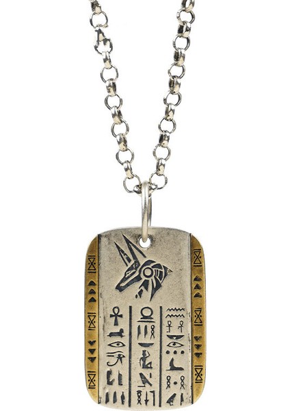 AL12786-ANUBIS-1 Moda Retro Kişilik Melek Kanatları Alaşım Kolye Kolye Erkekler Bayanlar Punk Trend Takı Hediyeler (Yurt Dışından)