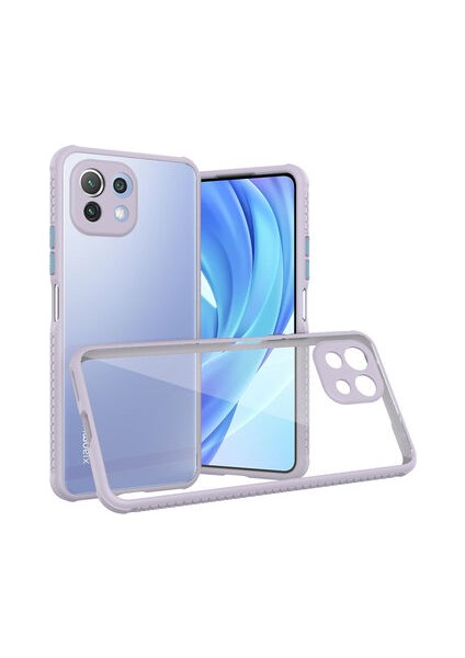 Xiaomi Mi 11 Lite Kamera Korumalı ve Şık Tasarımlı Kaff Premium Sert Silikon Kılıf