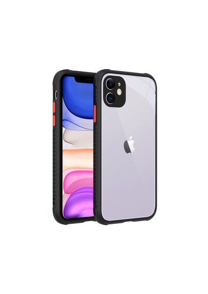 iPhone 11 Kamera Korumalı ve Şık Tasarımlı Kaff Premium Sert Silikon Kılıf