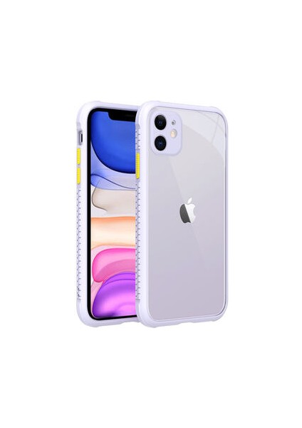 iPhone 11 Kamera Korumalı ve Şık Tasarımlı Kaff Premium Sert Silikon Kılıf