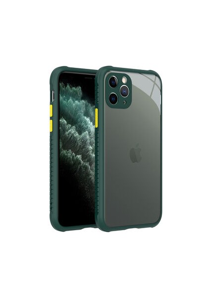 iPhone 11 Pro Kamera Korumalı ve Şık Tasarımlı Kaff Premium Sert Silikon Kılıf