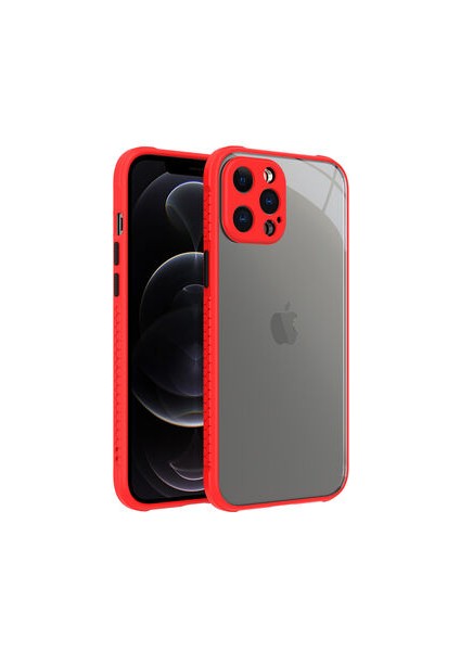 iPhone 12 Pro Max Kamera Korumalı ve Şık Tasarımlı Kaff Premium Sert Silikon Kılıf