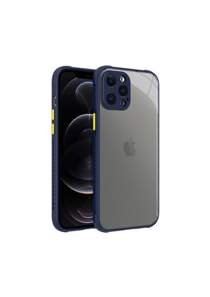iPhone 12 Pro Max Kamera Korumalı ve Şık Tasarımlı Kaff Premium Sert Silikon Kılıf