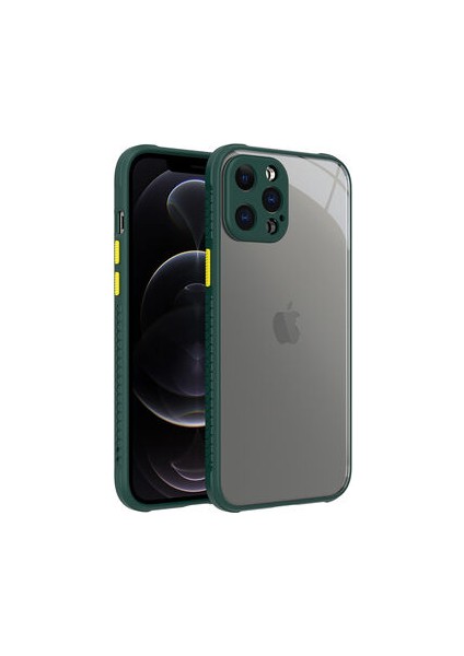 iPhone 12 Pro Max Kamera Korumalı ve Şık Tasarımlı Kaff Premium Sert Silikon Kılıf