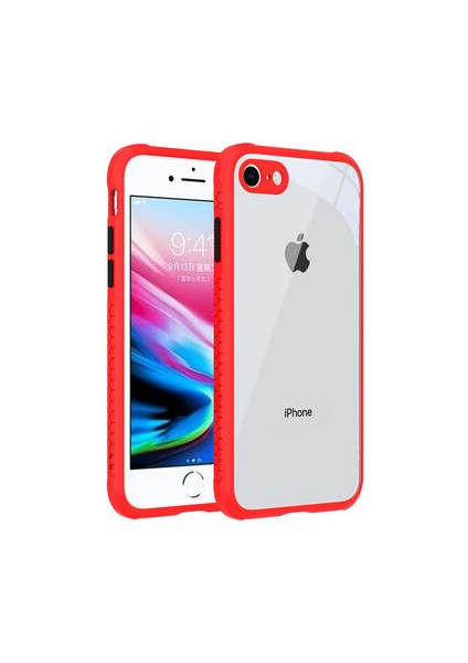 iPhone Se 2020 Kamera Korumalı ve Şık Tasarımlı Kaff Premium Sert Silikon Kılıf