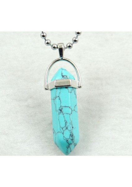 No.20 Doğal Taş Florit Kuvars Kristal Turquoises Titanyum Kristal Ayağı Kolye Diy Takı Yapımı Için Kolye Aksesuarları (Yurt Dışından)
