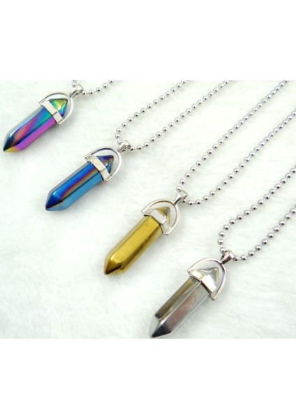 No.20 Doğal Taş Florit Kuvars Kristal Turquoises Titanyum Kristal Ayağı Kolye Diy Takı Yapımı Için Kolye Aksesuarları (Yurt Dışından) fiyatları
