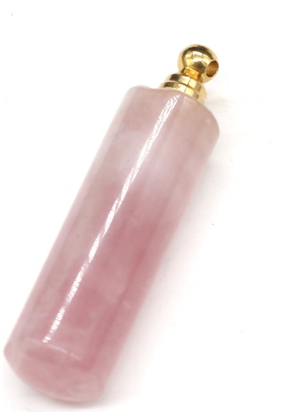 17X35MM Doğal Taş Parfüm Şişesi Kolye Reiki Şifa Uçucu Yağ Şişeleri Kristal Ametist Takı Yapımı Için Kolye Kolye (Yurt Dışından)