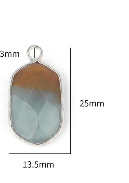 STIL36-25X13,5 mm 1 Adet Yeşil Aventurin Yeşim Taşı Kolye Doğal Mücevher Boncuk Dıy Wonmen Kolye Bilezik Küpe Aksesuarları Takı Bulguları Için (Yurt Dışından)