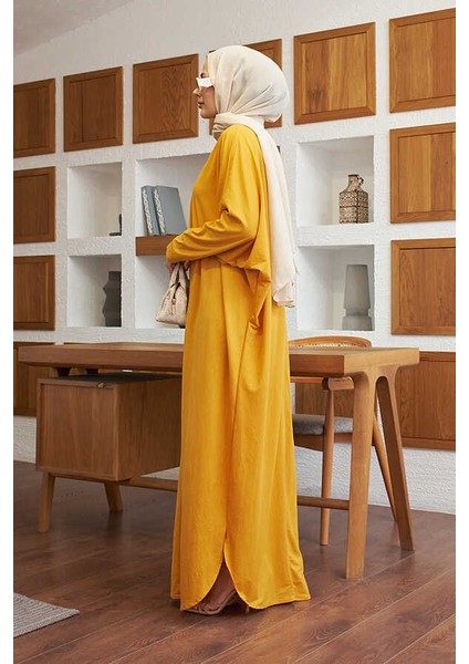 6571-ANCELINA Abaya Hardal fiyatları