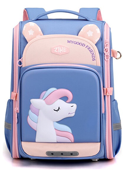 Öğrencisi Okul Için Büyük Kapasiteli Sevimli Kız Tek Boynuzlu At Okul Çantası (Yurt Dışından) fiyatları