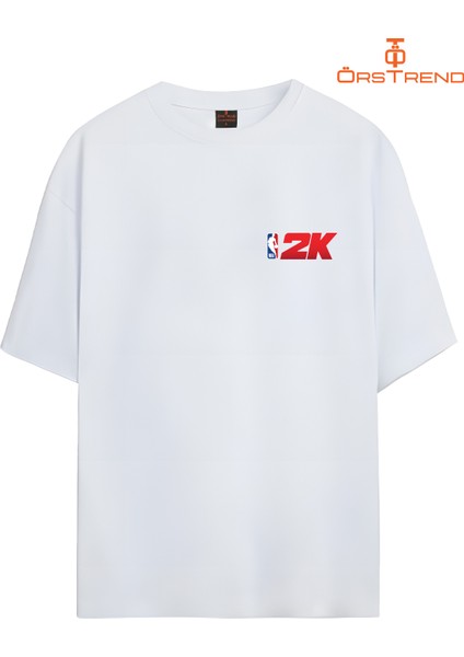 NBA2K 24 Baskılı Oversize Tişört