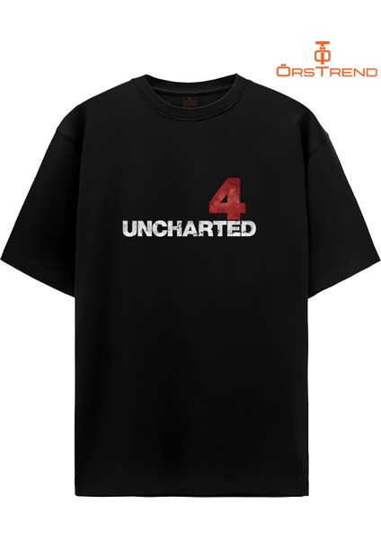 Uncharted 4 Baskılı Oversize Tişört