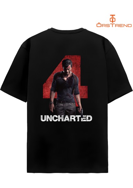 Uncharted 4 Baskılı Oversize Tişört