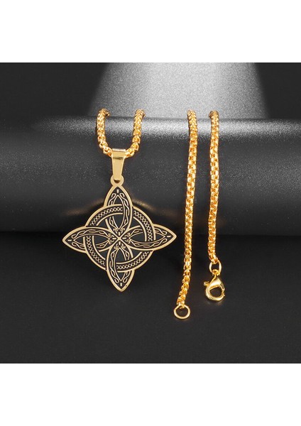 AL19040-ALTIN Klasik Dini Stil Yüksek Li Metal Nazar Işınları Kolye Kolye Masonik Erkekler Muska Takı (Yurt Dışından)