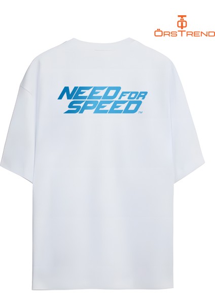 Need For Speed Baskılı Oversize Tişört