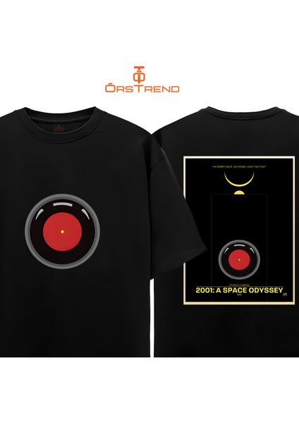 2001: A Space Odyssey Baskılı Oversize Tişört