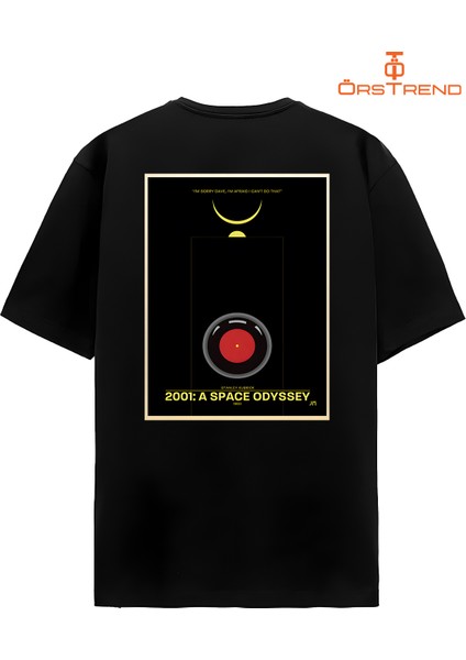 2001: A Space Odyssey Baskılı Oversize Tişört