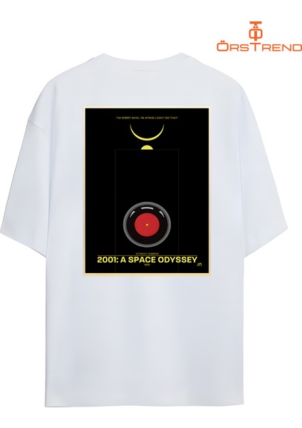 2001: A Space Odyssey Baskılı Oversize Tişört