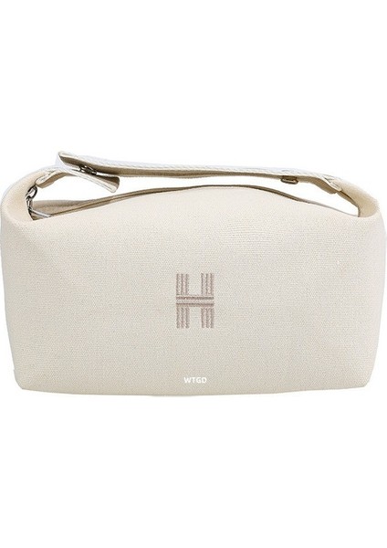 Düz Renk Kozmetik Çantası Büyük Kapasiteli Seyahat Taşınabilir Tuvalet Çantası (Yurt Dışından)