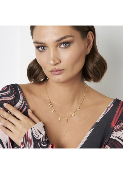 Figaro Zinciri Salınım Harf Isim Kolyesi fırsatları