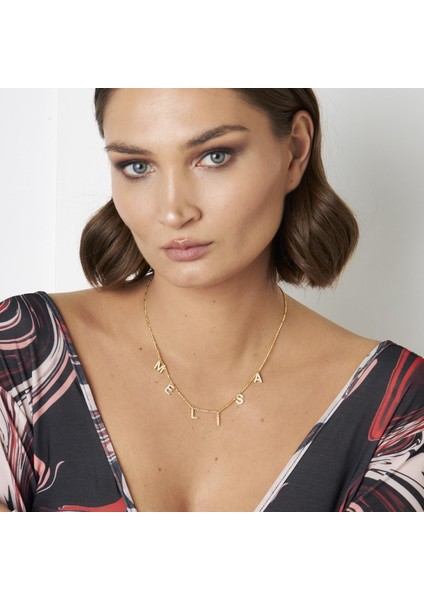 Figaro Zinciri Salınım Harf Isim Kolyesi indirimleri