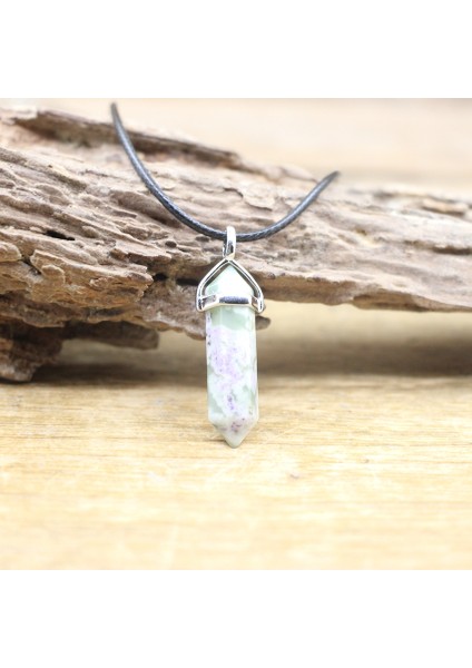 Yeşim Şifa Kristal Doğal Altıgen Mermi Kolye Kolye, Reiki Çakra Gmes Kuvars Lapis Ametist Takılar Kadınlar Takı, QC3200 (Yurt Dışından)