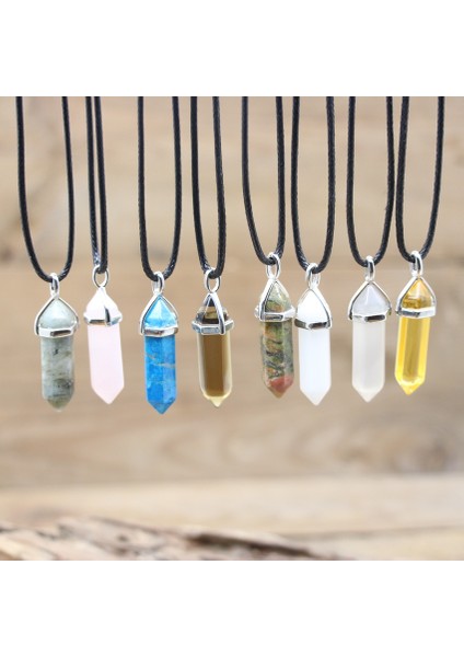 Yeşim Şifa Kristal Doğal Altıgen Mermi Kolye Kolye, Reiki Çakra Gmes Kuvars Lapis Ametist Takılar Kadınlar Takı, QC3200 (Yurt Dışından) fiyatları