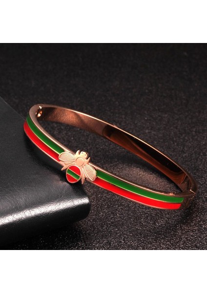 56-58MM Stili Gümüş Lüks Paslanmaz Çelik Charm Bilezik Erkekler Kadınlar Için Ol Takı Altın Kaplama Arı Düğün Parti Manşet Bilezik Darbe (Yurt Dışından) fırsatları