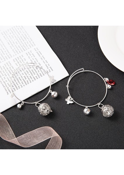 No.1 Boyutu Tian Guan Ci Fu Bilezik Kadın Bilezikler Bell Bilezikler Yuvarlak Takılar Vintage Gümüş Renk Pulseras Cennet Yetkilileri Nimet (Yurt Dışından)