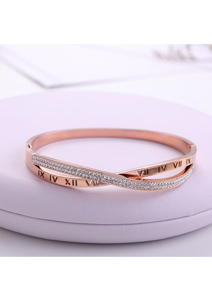 S1204-R Yeni Moda Klasik Kadın Bilezik Gümüş Renk Altın Bilezik Kadınlar Için Gül Altın Taklidi Bilezik Manşet Trendy Takı Hediyeler (Yurt Dışından) fiyatları