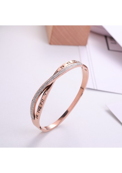 S1204-R Yeni Moda Klasik Kadın Bilezik Gümüş Renk Altın Bilezik Kadınlar Için Gül Altın Taklidi Bilezik Manşet Trendy Takı Hediyeler (Yurt Dışından) fırsatları